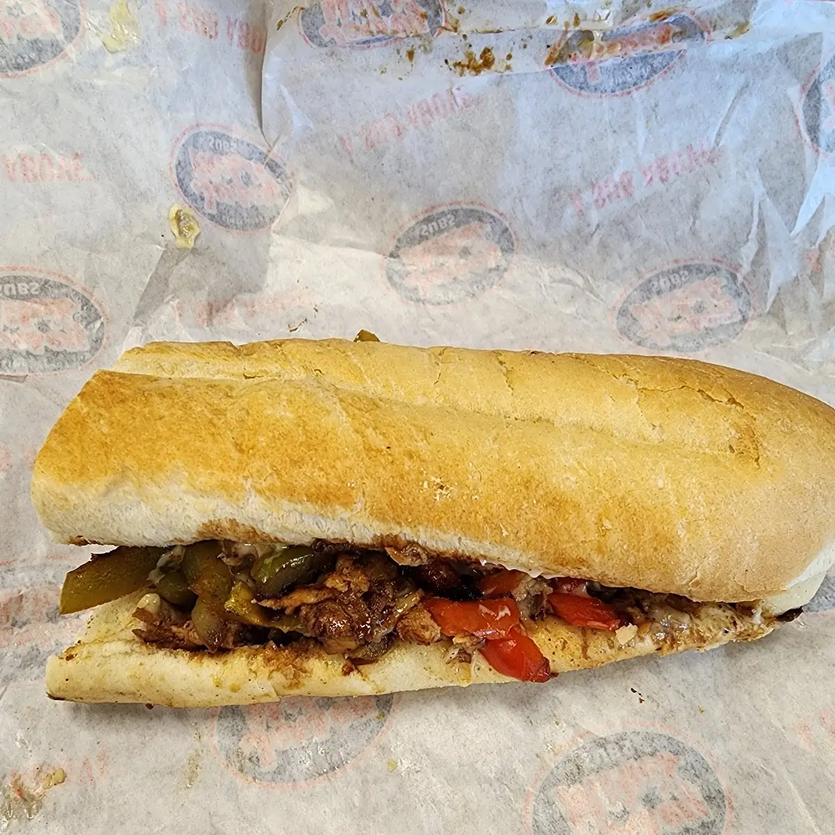 42 Chipotle Chicken Cheese Steak Sandwich