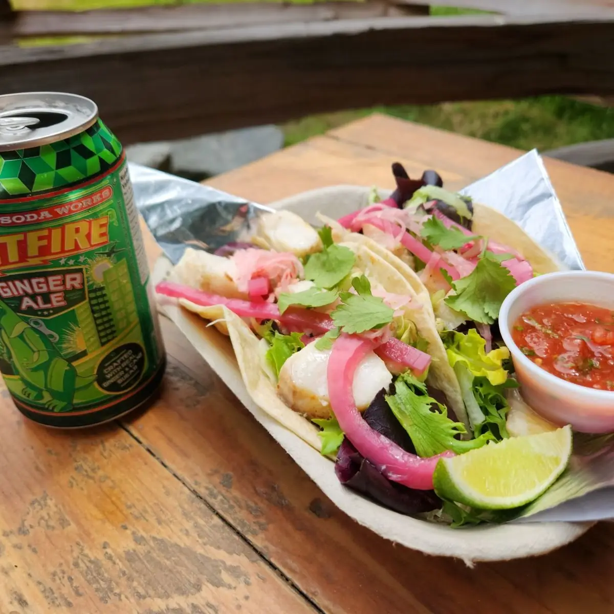 Sombrio Beach Fish Tacos, East Sooke Eats
