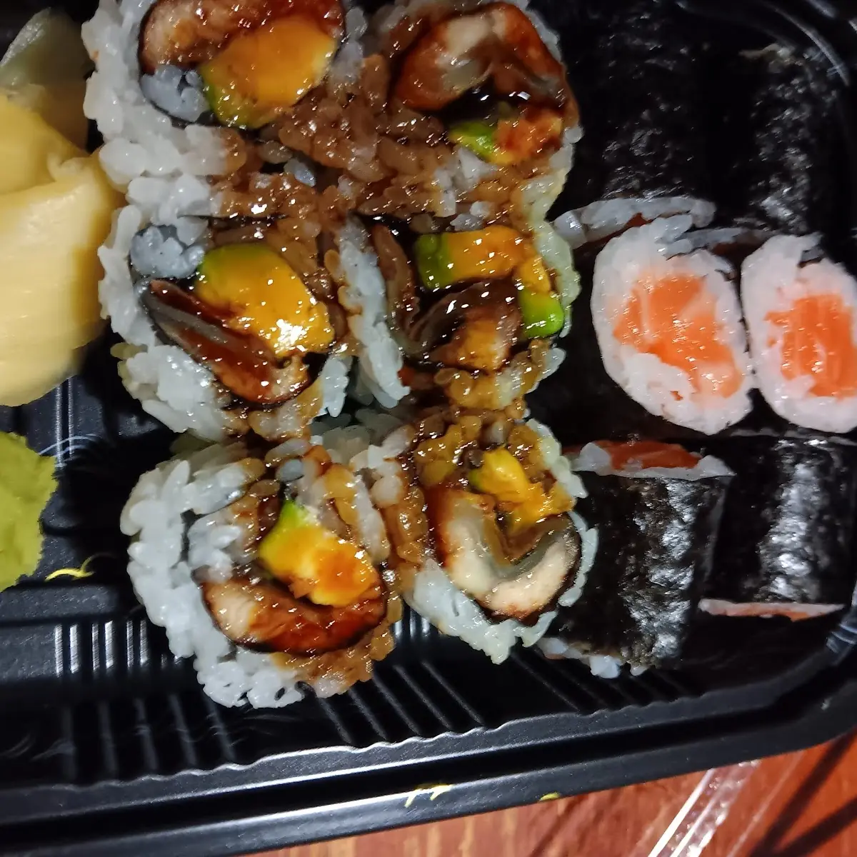 Eel Avocado Roll and Tuna Roll
