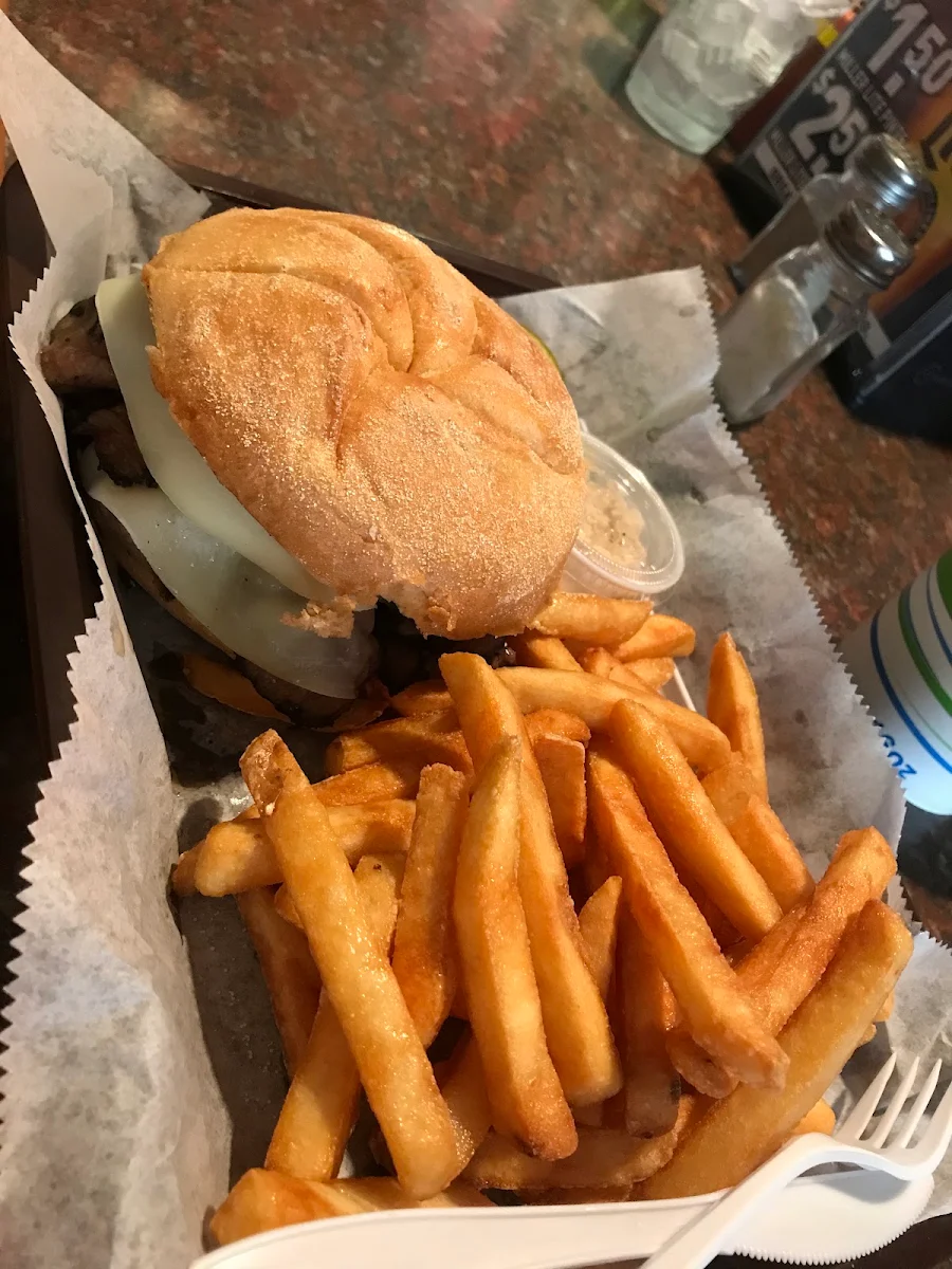 Bacon Cheeseburger and Fries
