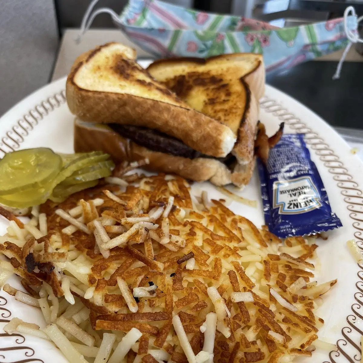 Texas Bacon Cheesesteak and Hash Browns