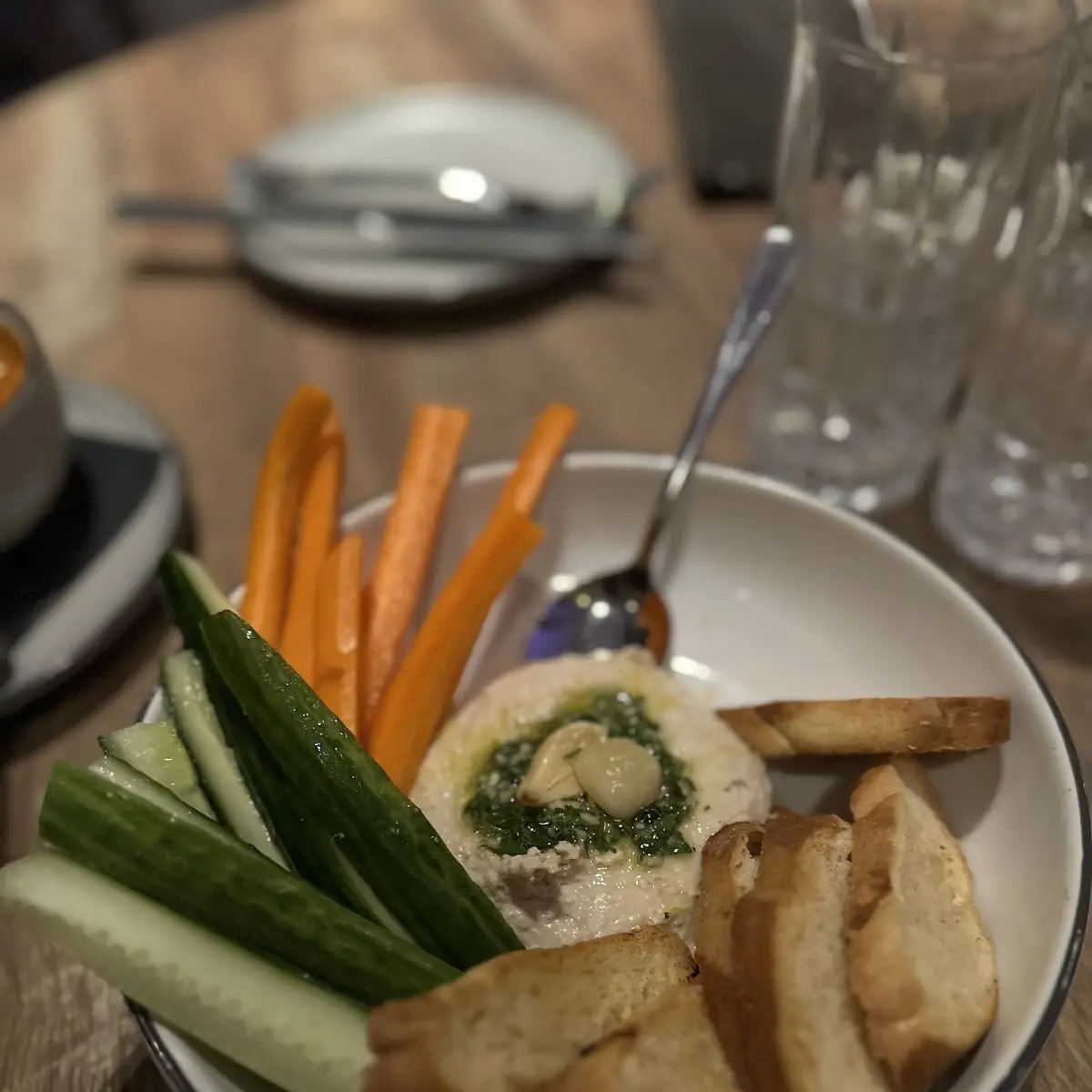 White Bean Hummus Plate