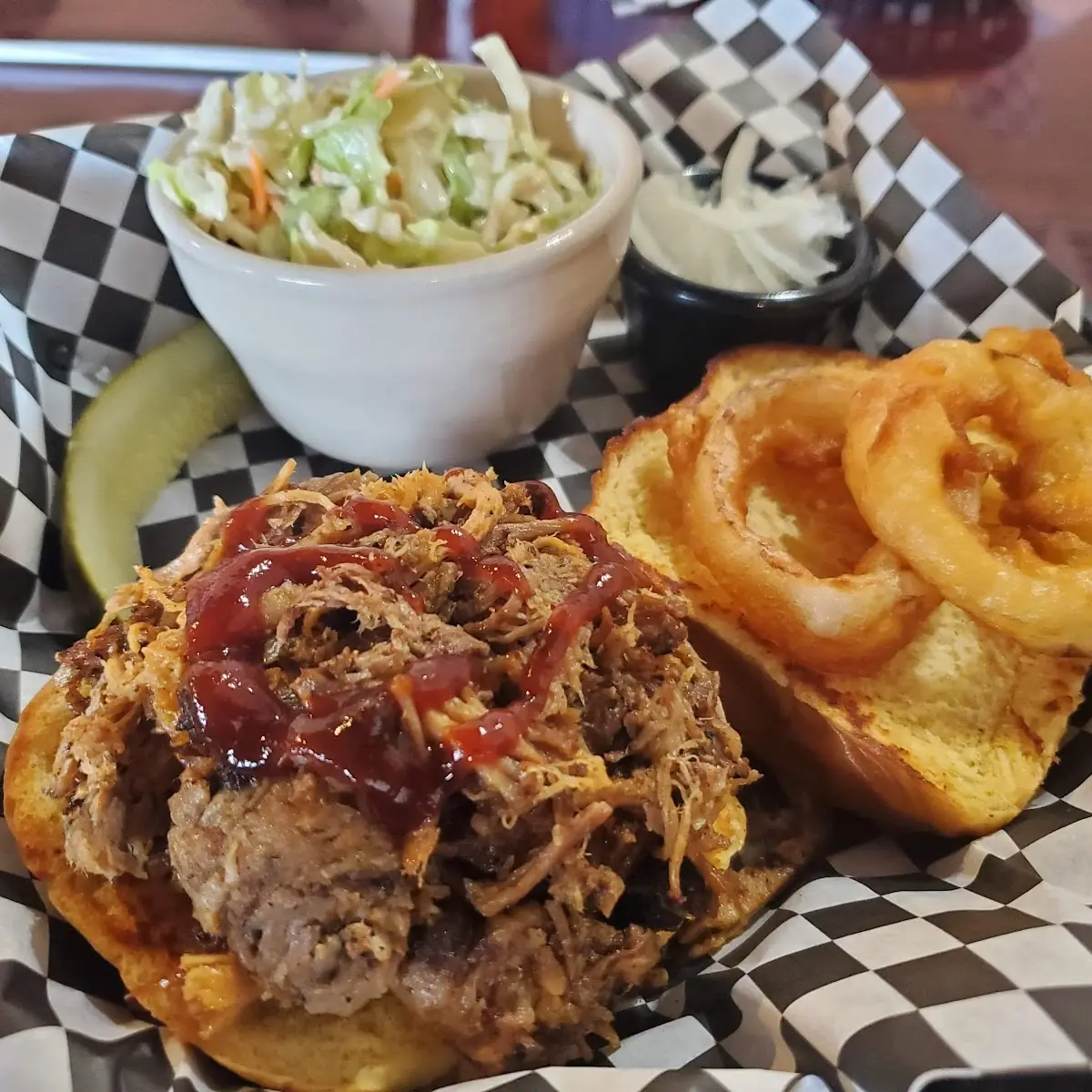 Applewood Smoked Pulled Pork Sandwich