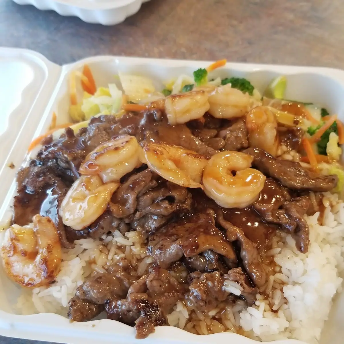 Teriyaki Chicken and Shrimp