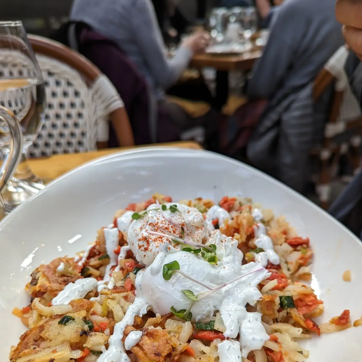 Salmon Hash Eggs Benedict