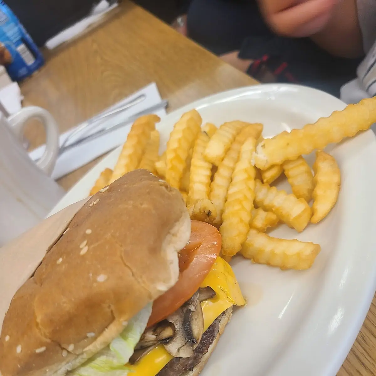 Mushroom Swiss Burger