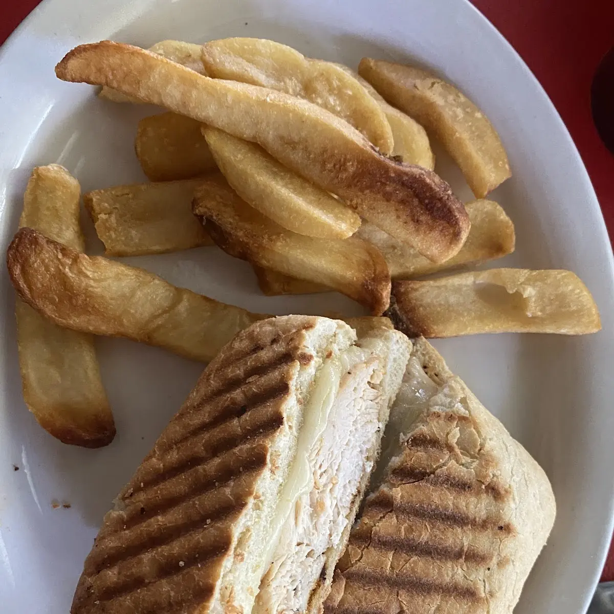 Jerk Chicken Sandwich with Fries