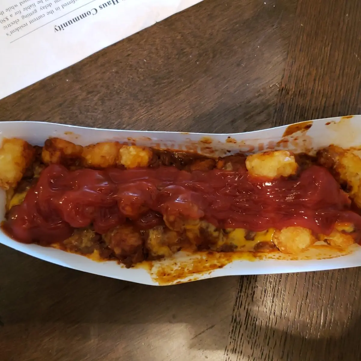 Chili Cheese Tater Tots