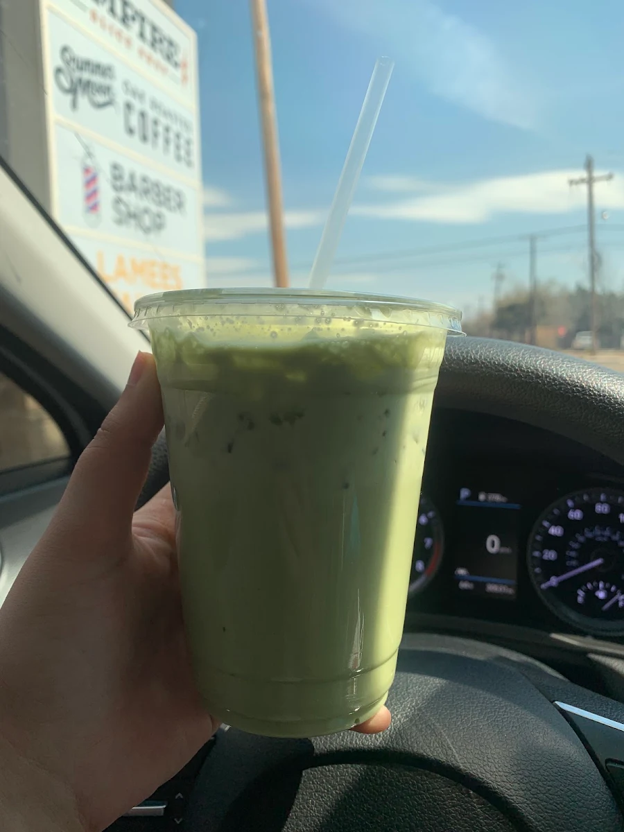 Iced Matcha Moon Latte