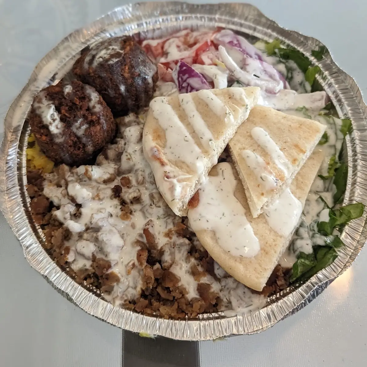 Lamb & Falafel Platter