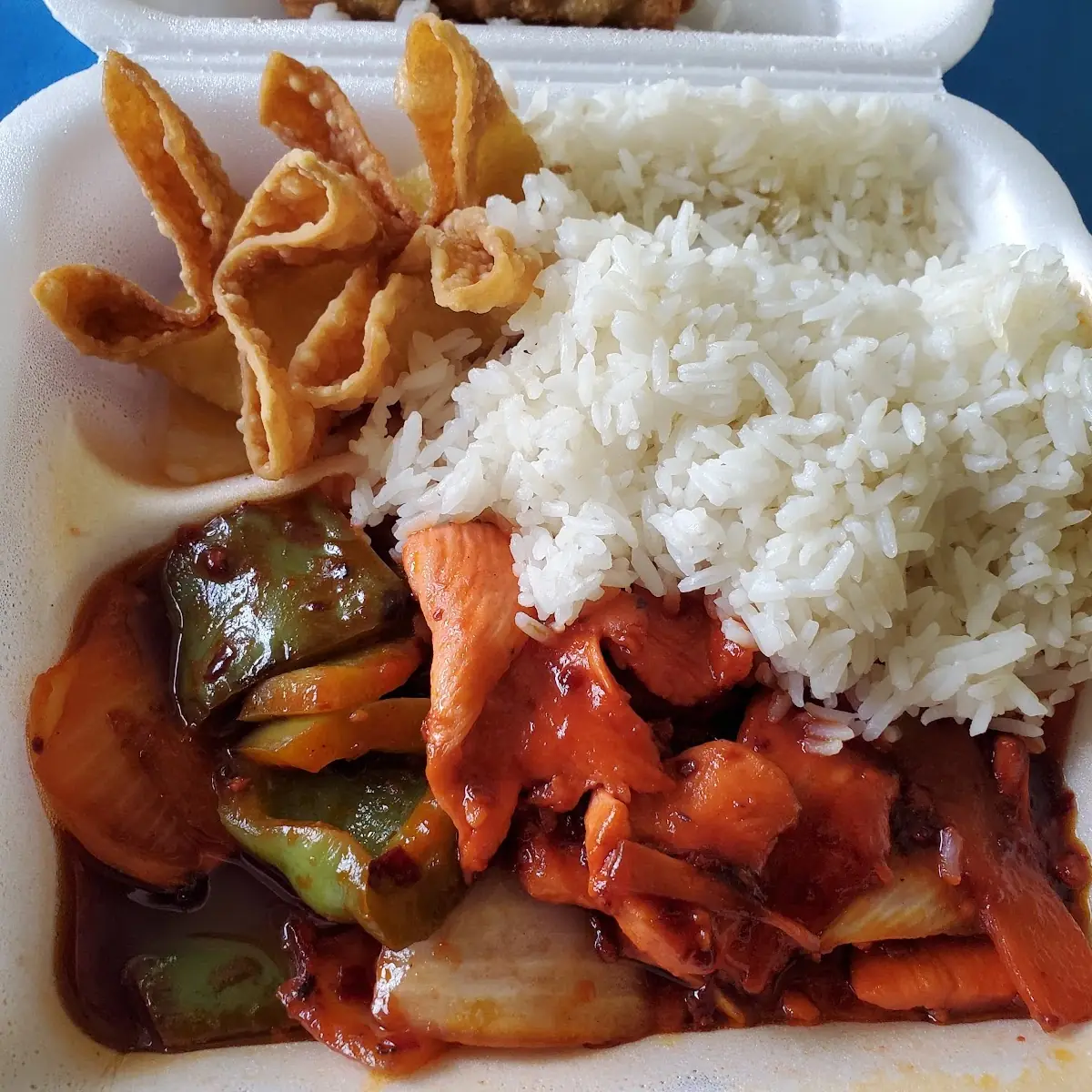 Hot & Spicy Chicken w White Rice
