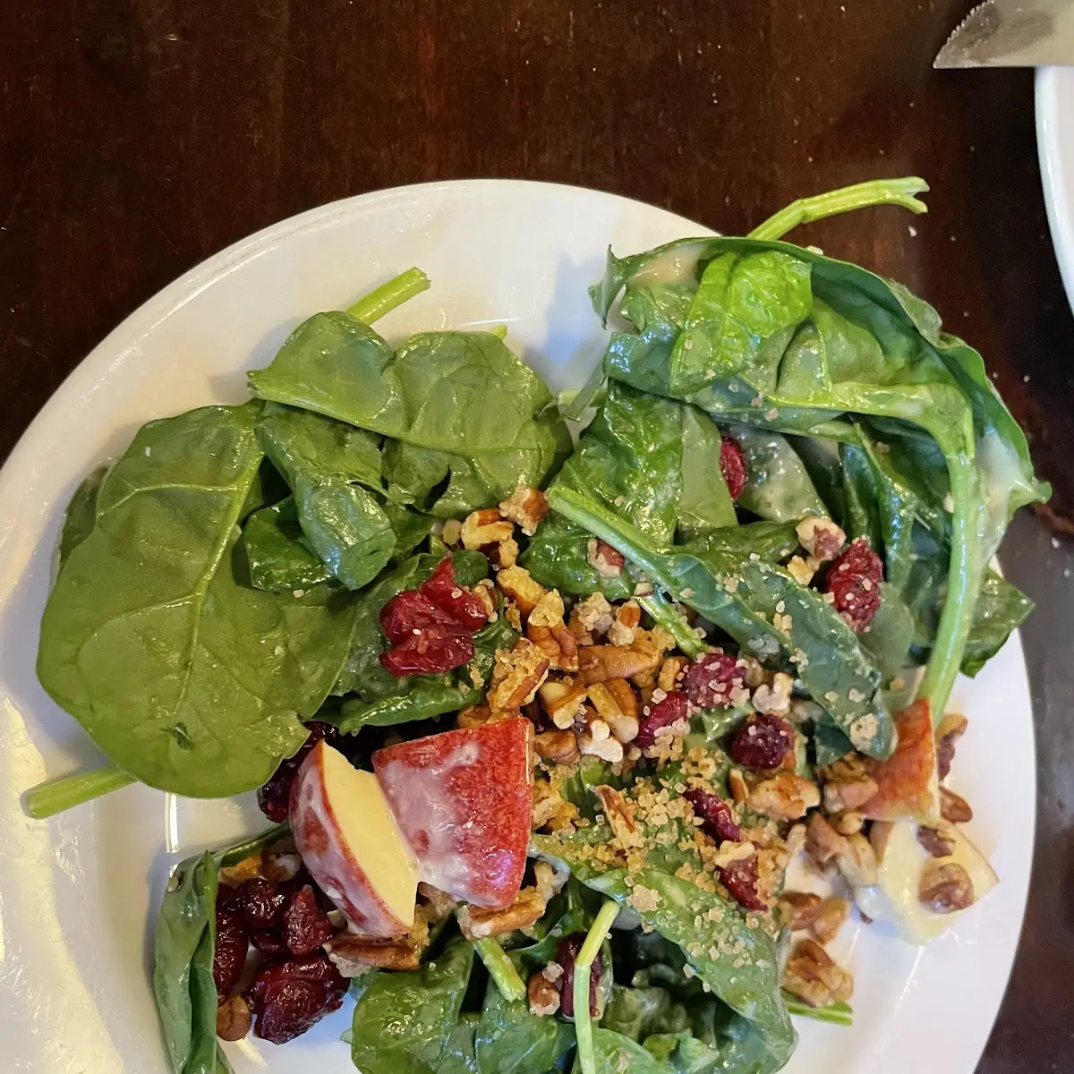 Spinach Salad with Cranberries