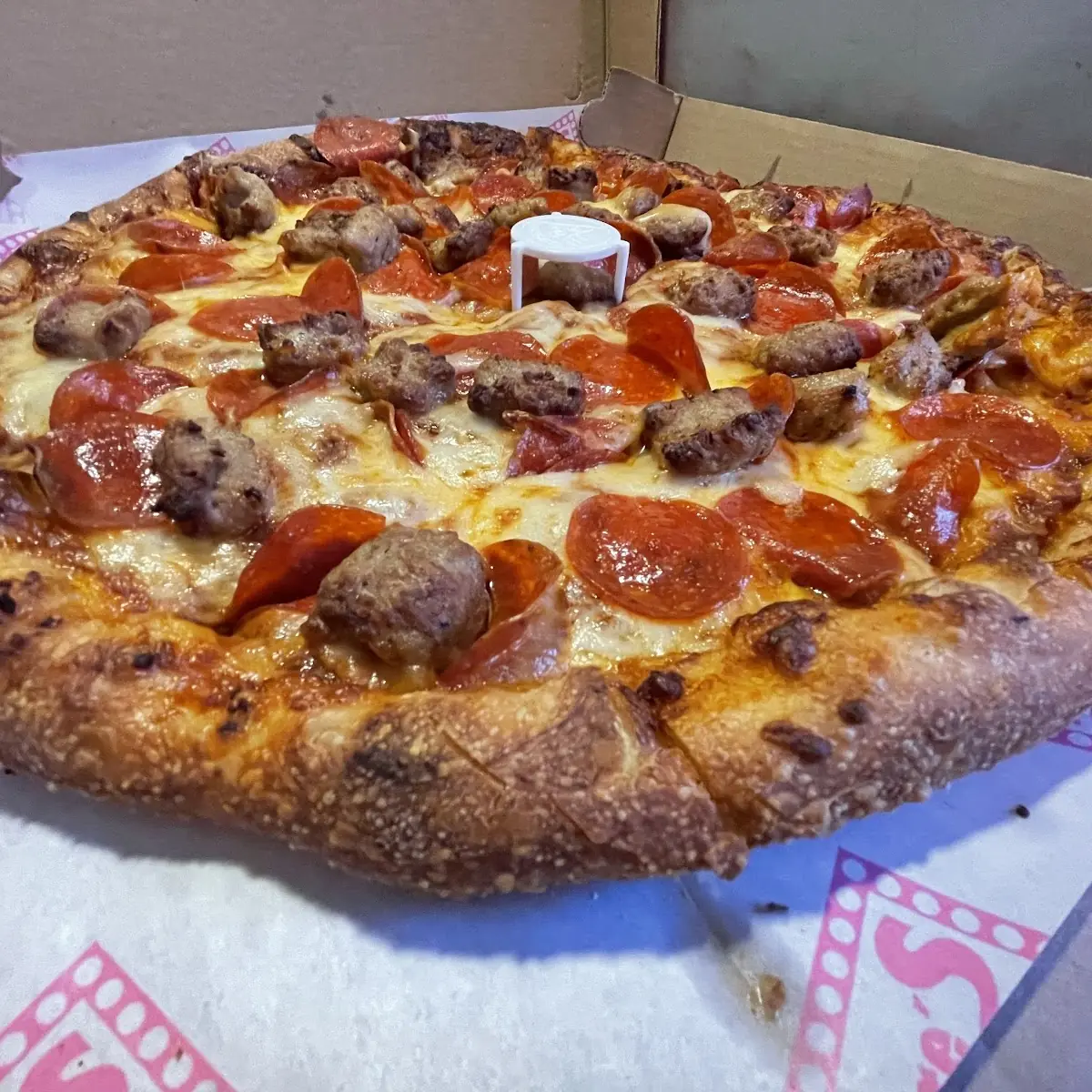 Large Pepperoni and Sausage Pizza