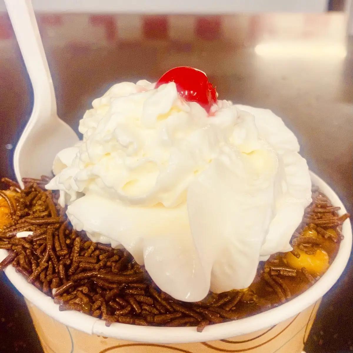 Ice Cream Sundae with Chocolate Sprinkles