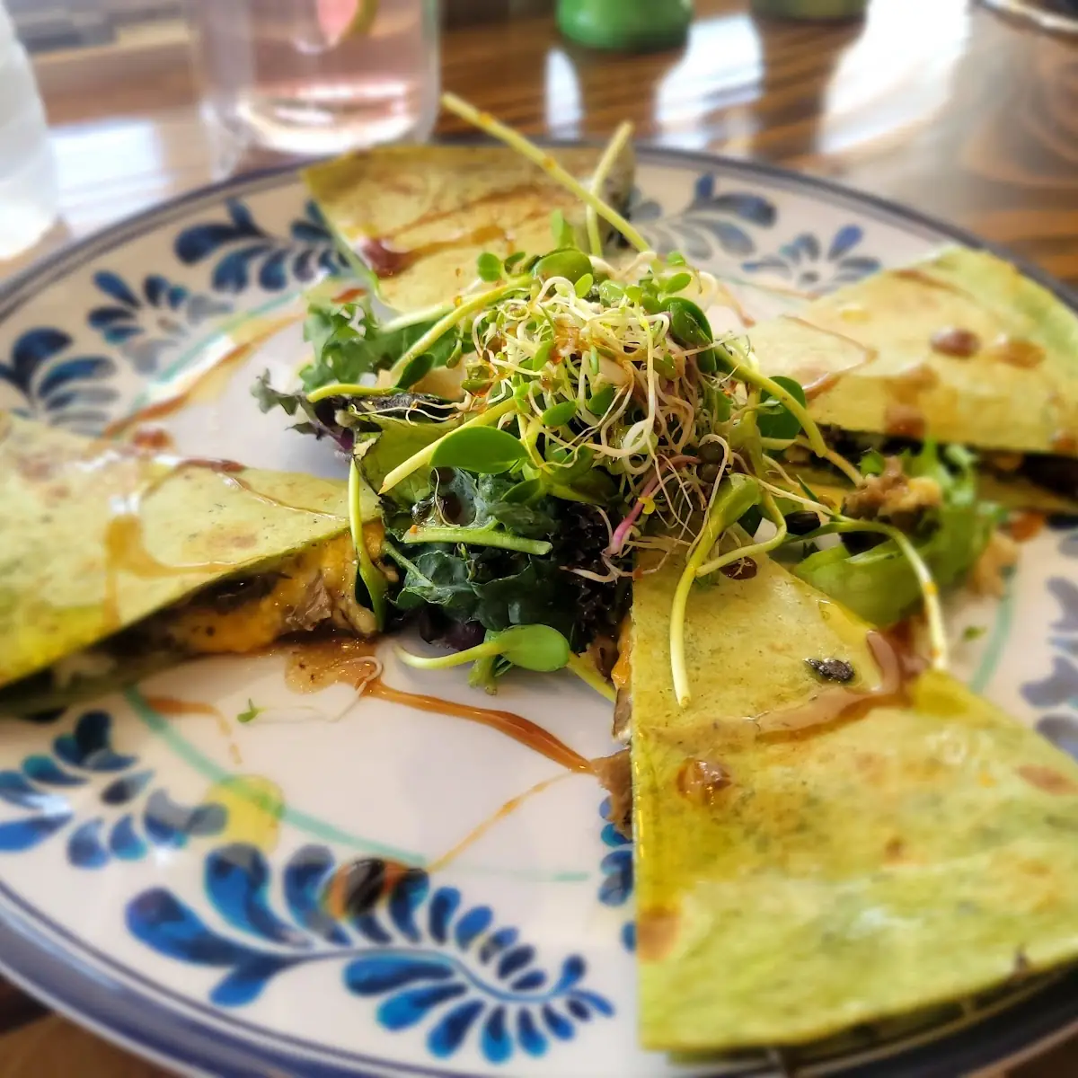 Mushroom and Goat Cheese Quesadilla