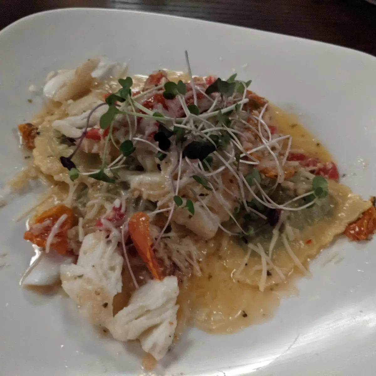 Lobster Wild Mushroom Raviolo