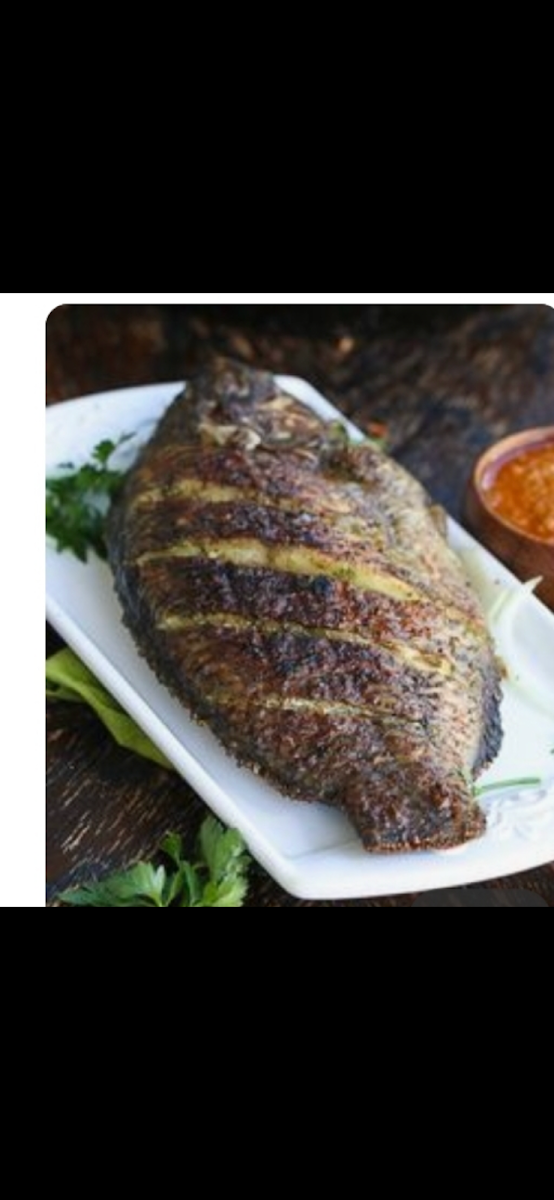Whole Large Grilled Tilapia Fish