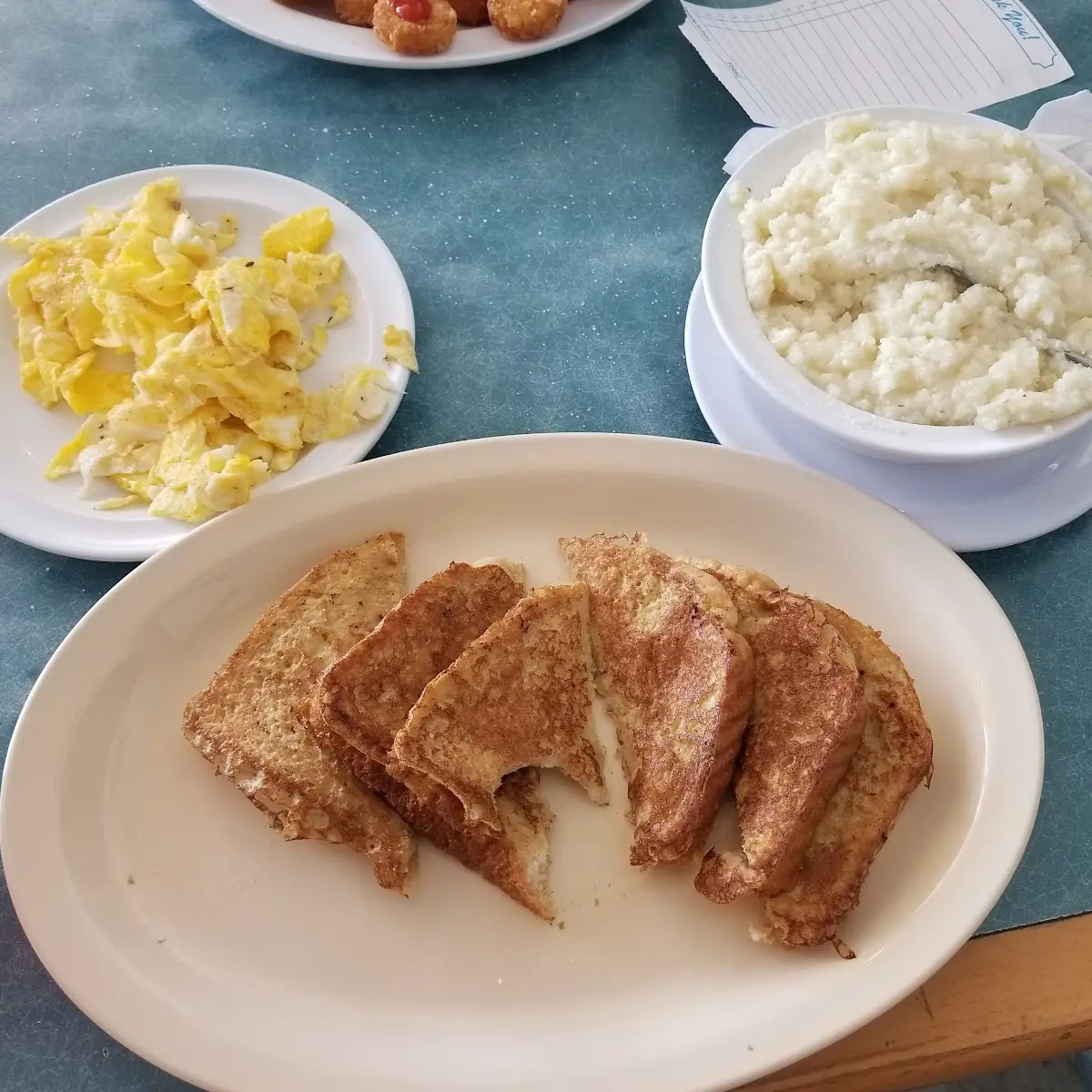 French Toast Scrambled Eggs Grits