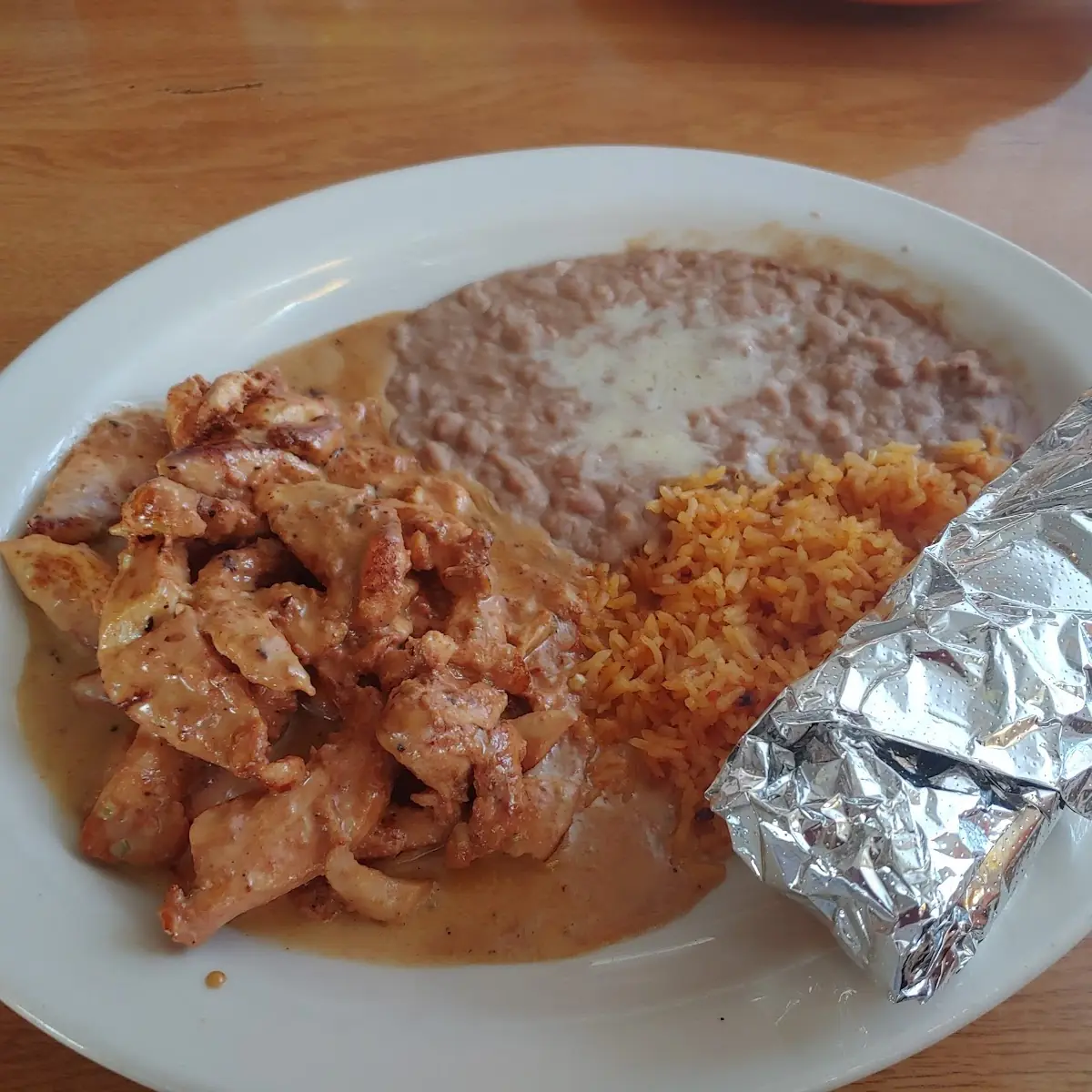 Kids' Taco Mexican Rice & Fried Beans