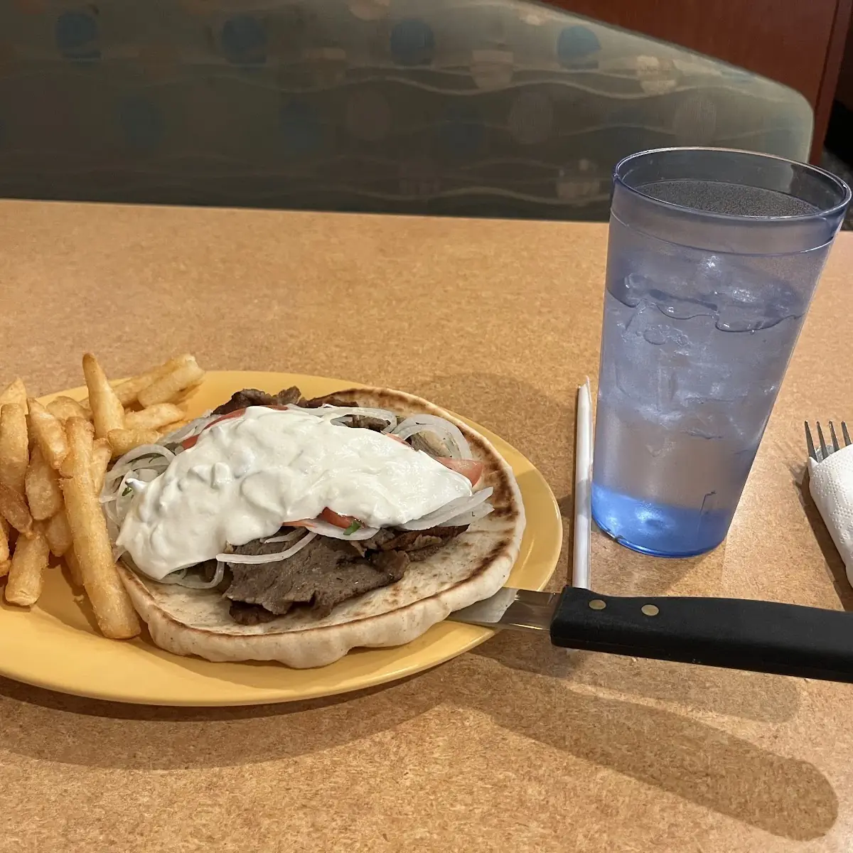 Gyro Sandwich with Fries