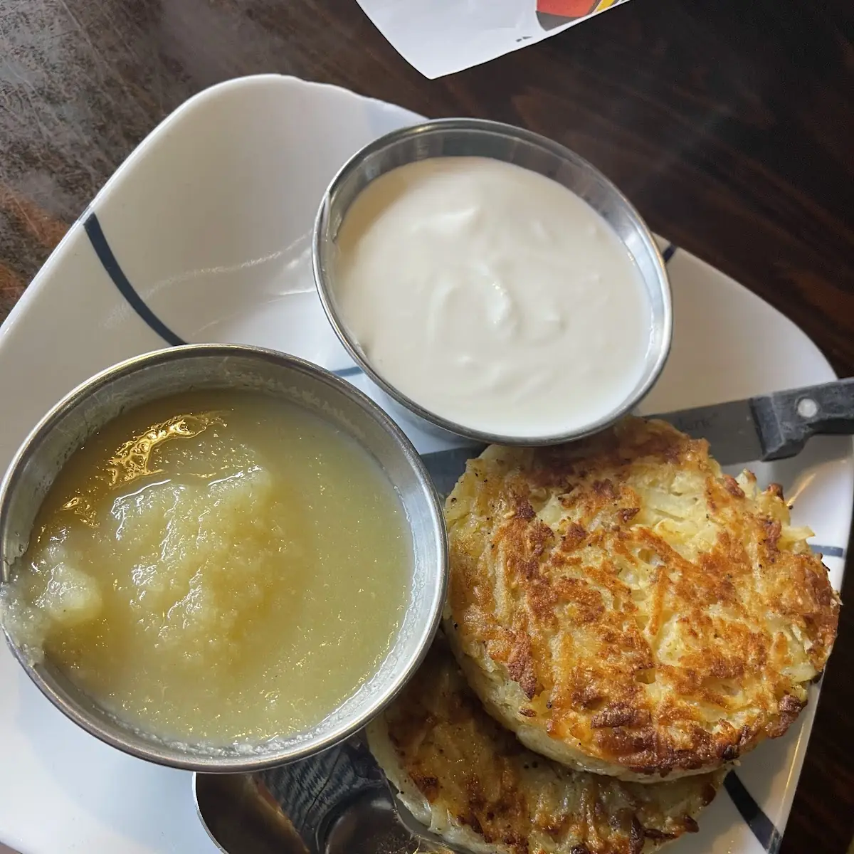Potato Pancakes with Apple Sauce