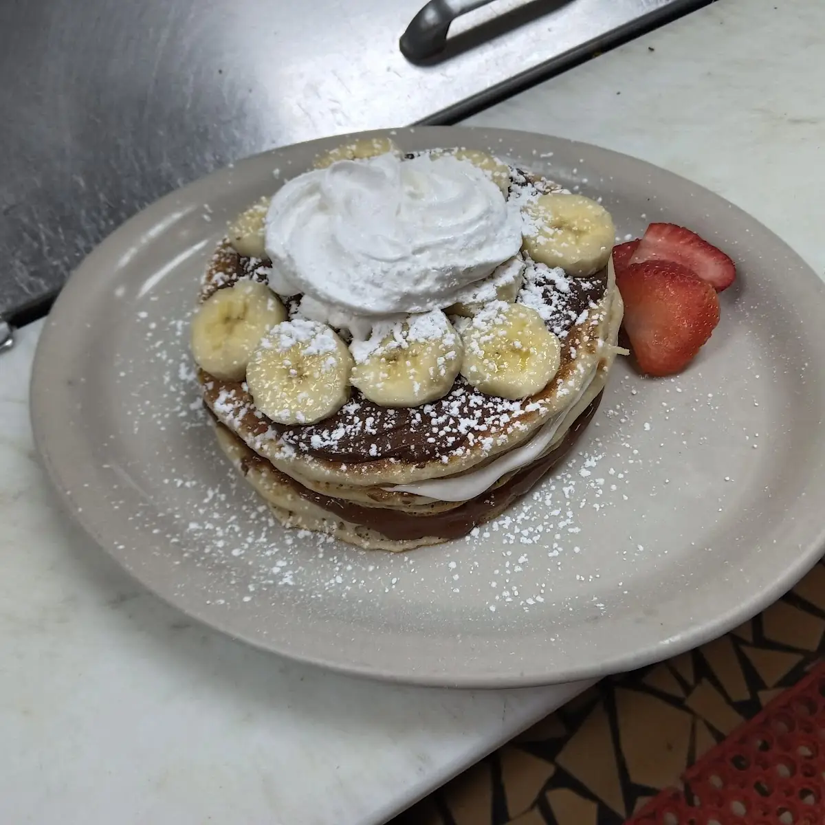 Nutella Marshmallow Banana Pancakes