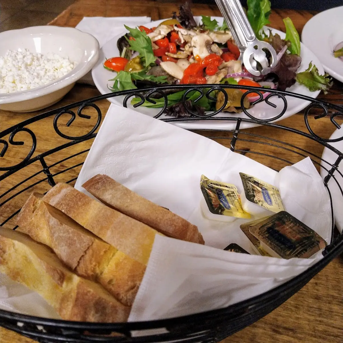 Bread Basket and House Salad