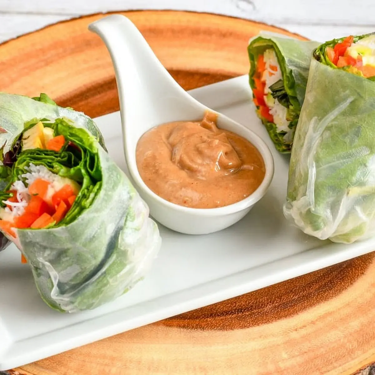 Summer Rolls with Thai Peanut Sauce