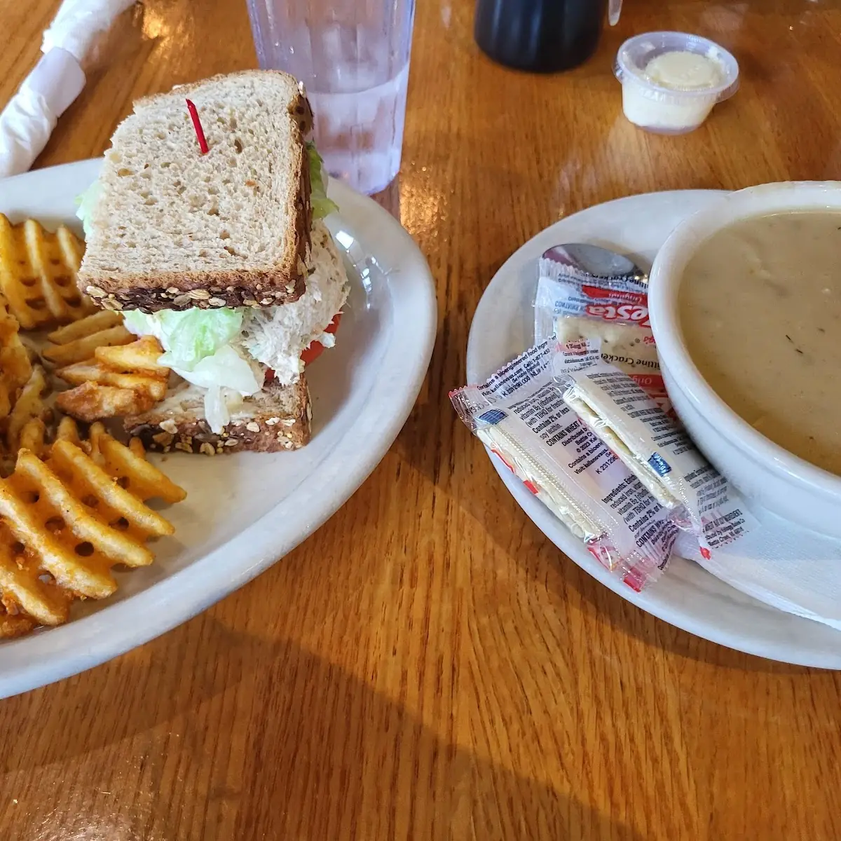 Soup and Half a Sandwich
