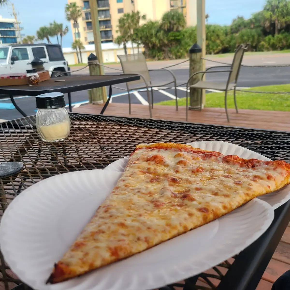 Plain Cheese Pizza Slice