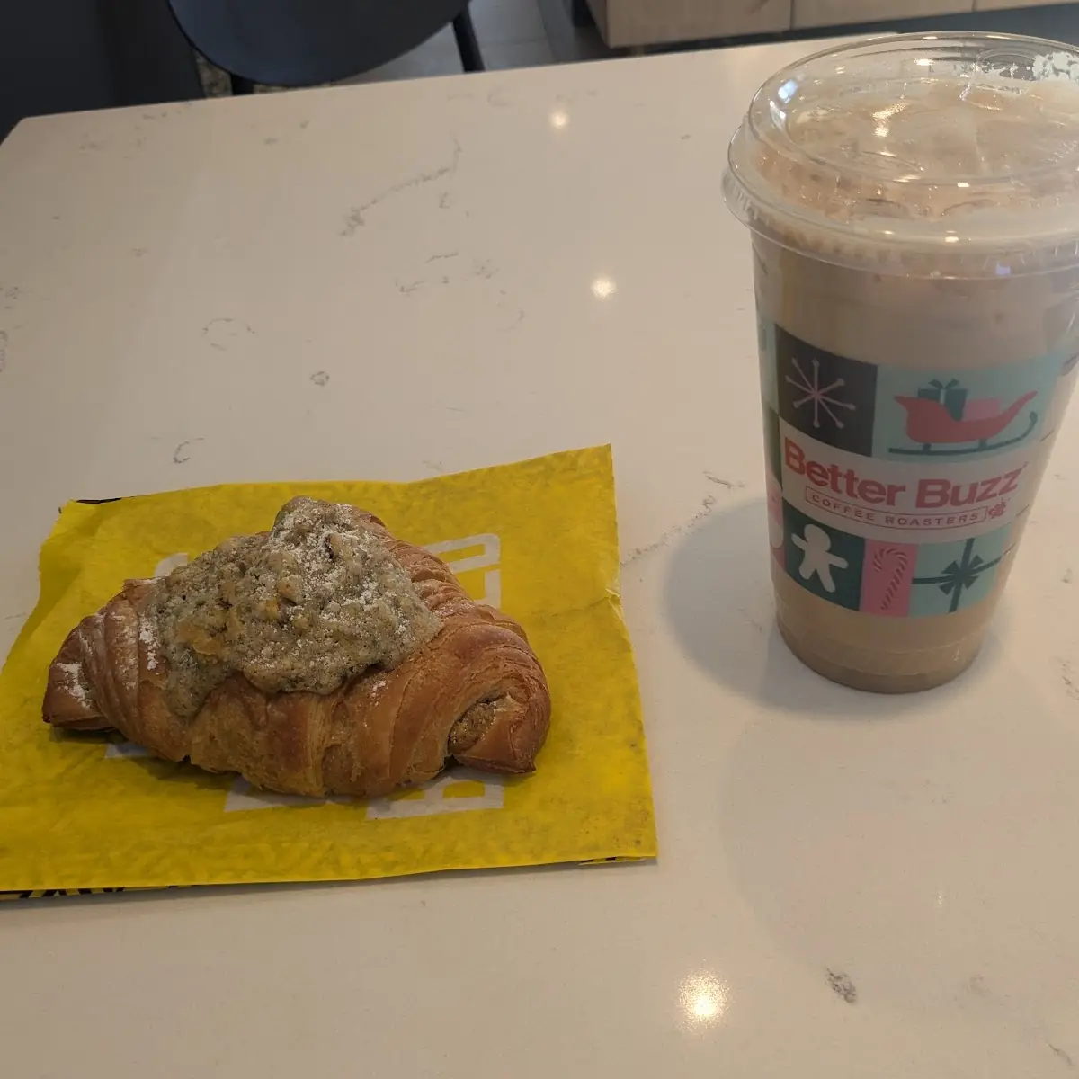 Pistachio Croissant & Iced Hazelnut Divinity