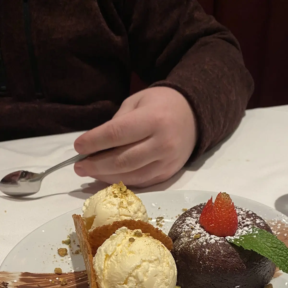 Chocolate Lava Cake with Vanilla Ice Cream
