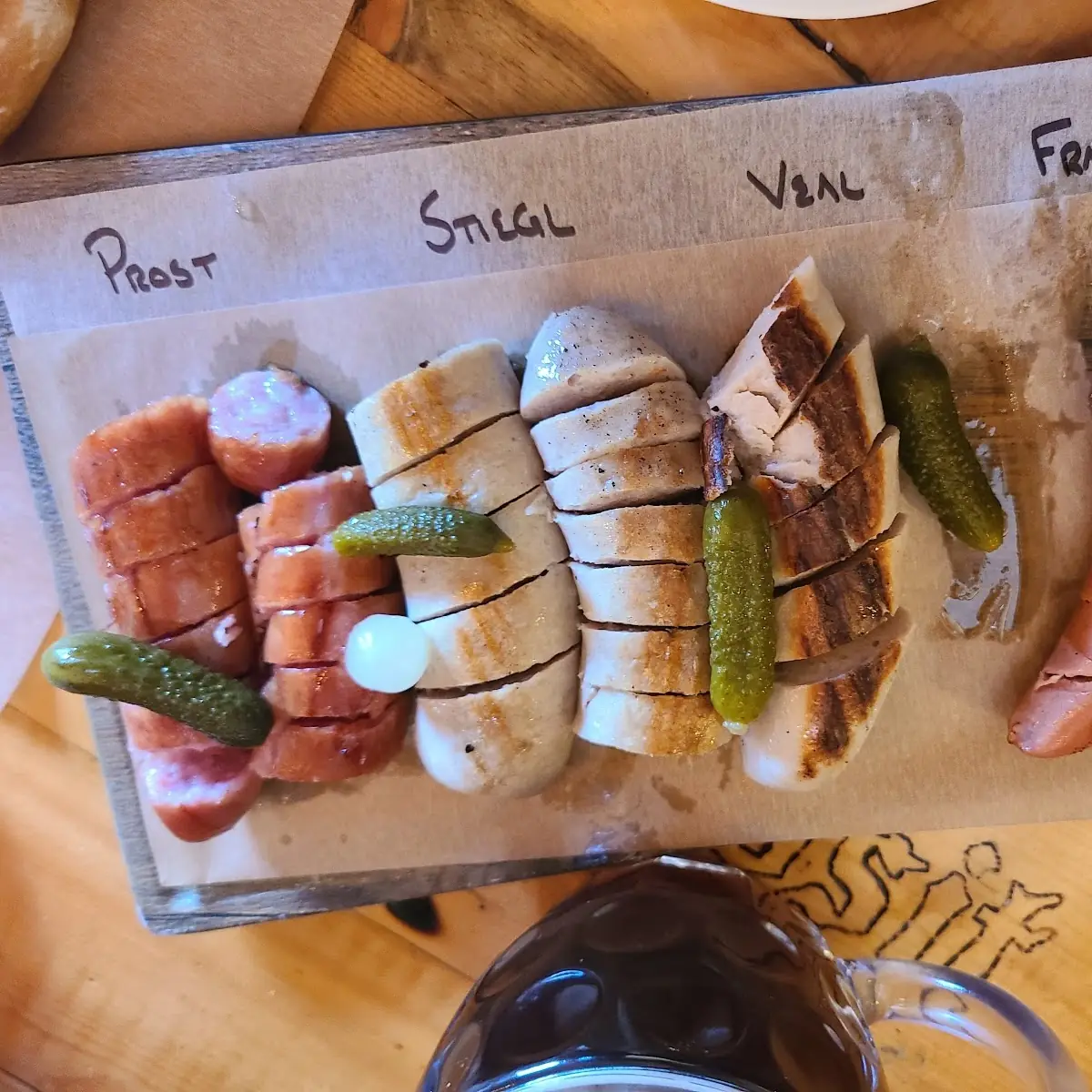 Four Sausage Sampler Platter