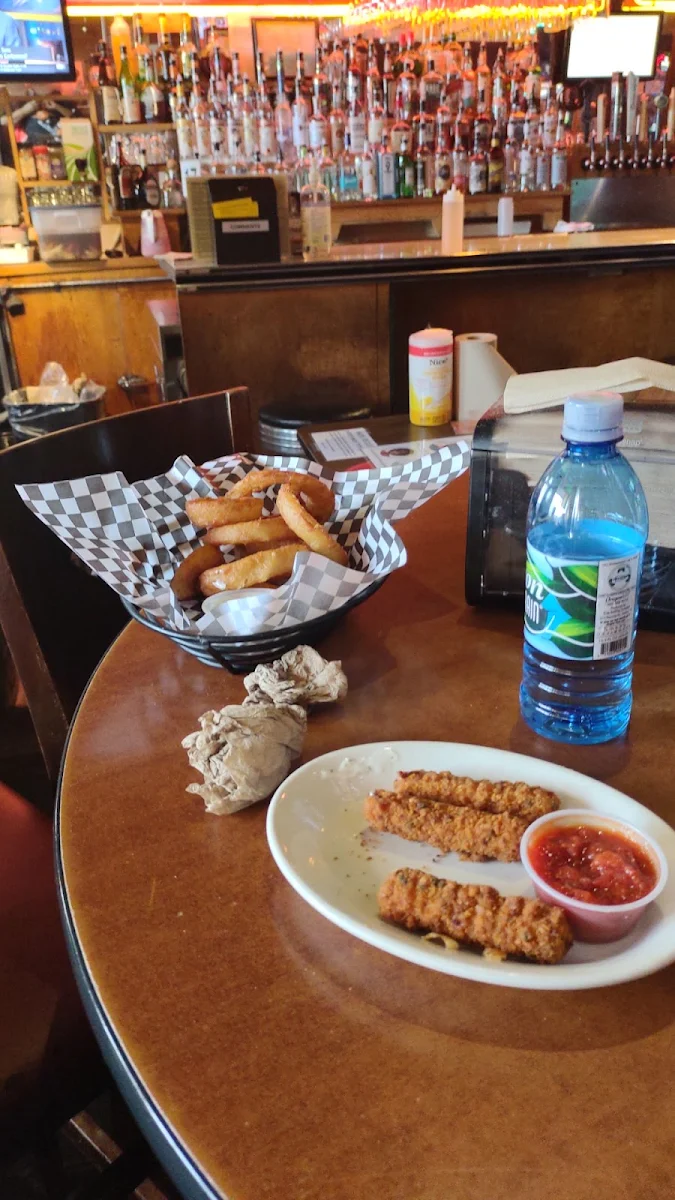Mozzarella Sticks and Onions Rings