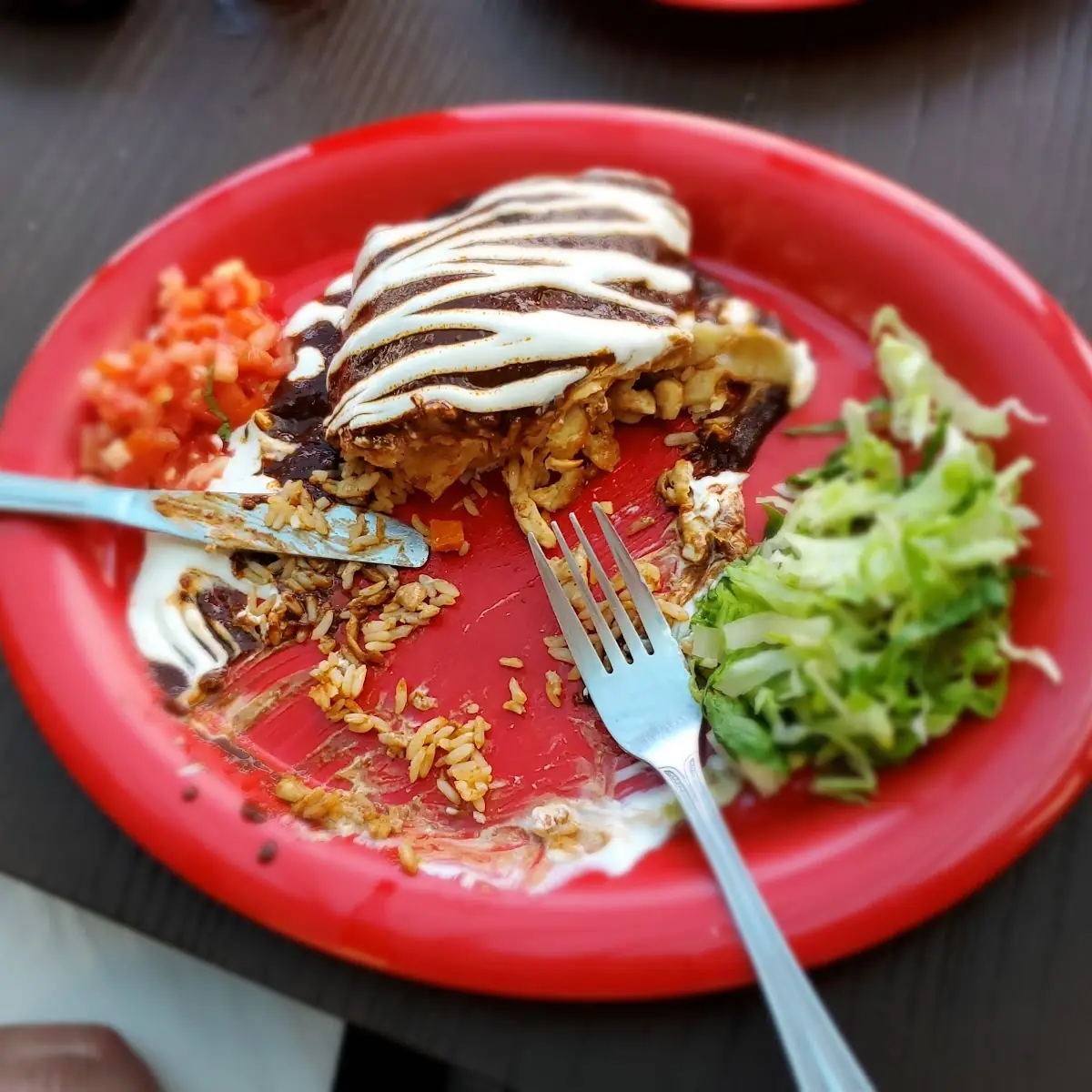 Chicken Burrito with Mole