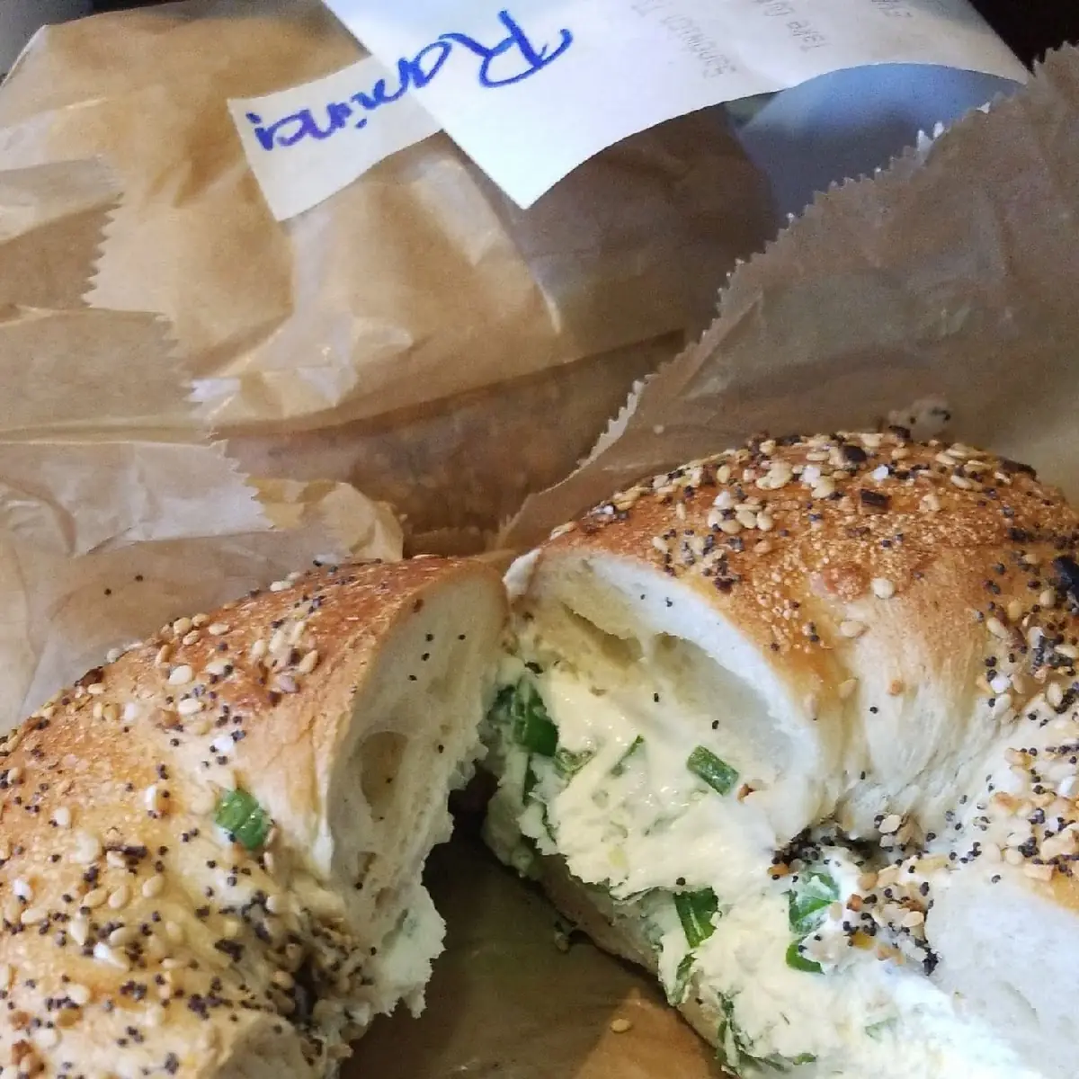 Everything Bagel with Cream Cheese