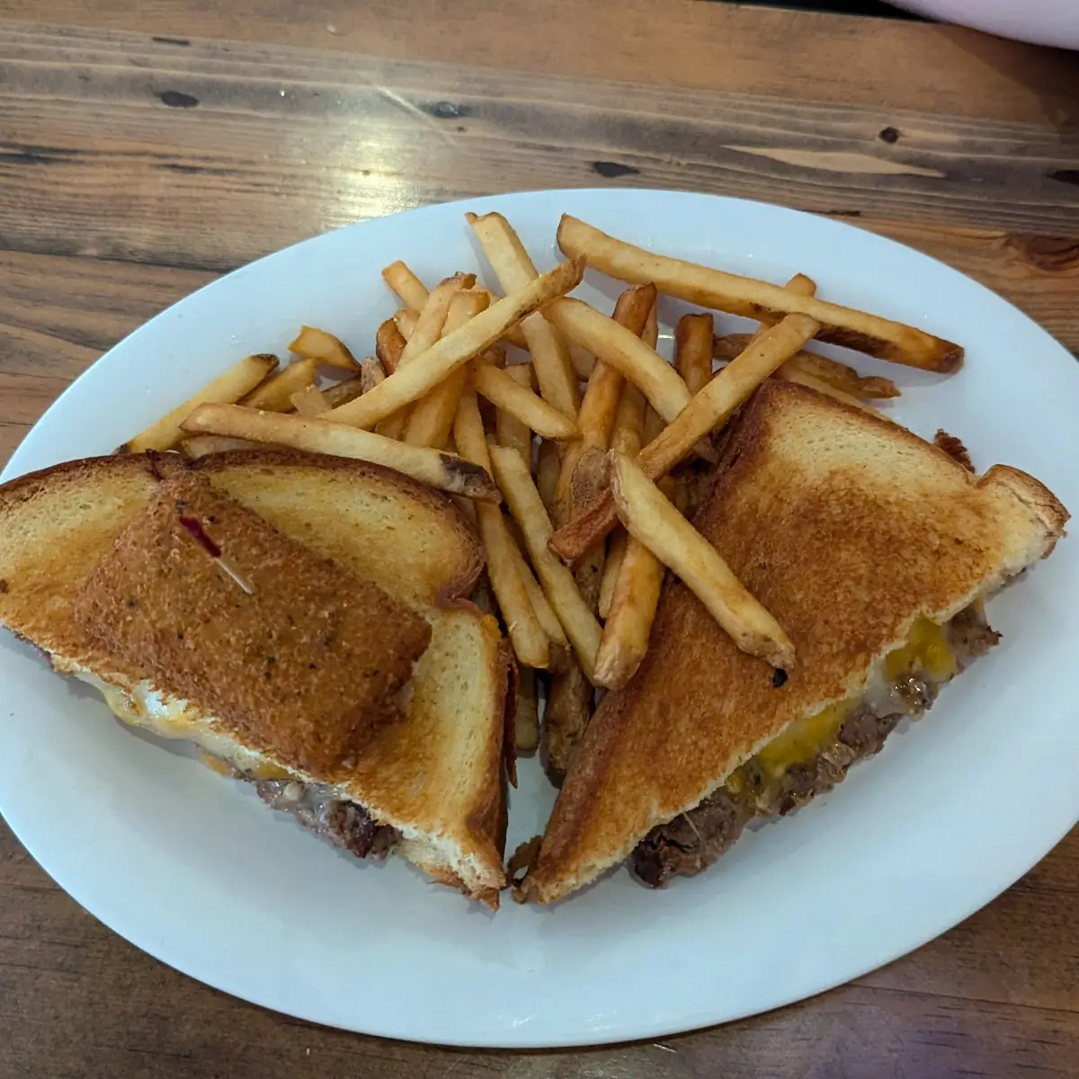 Five Cheese Burger with Fries