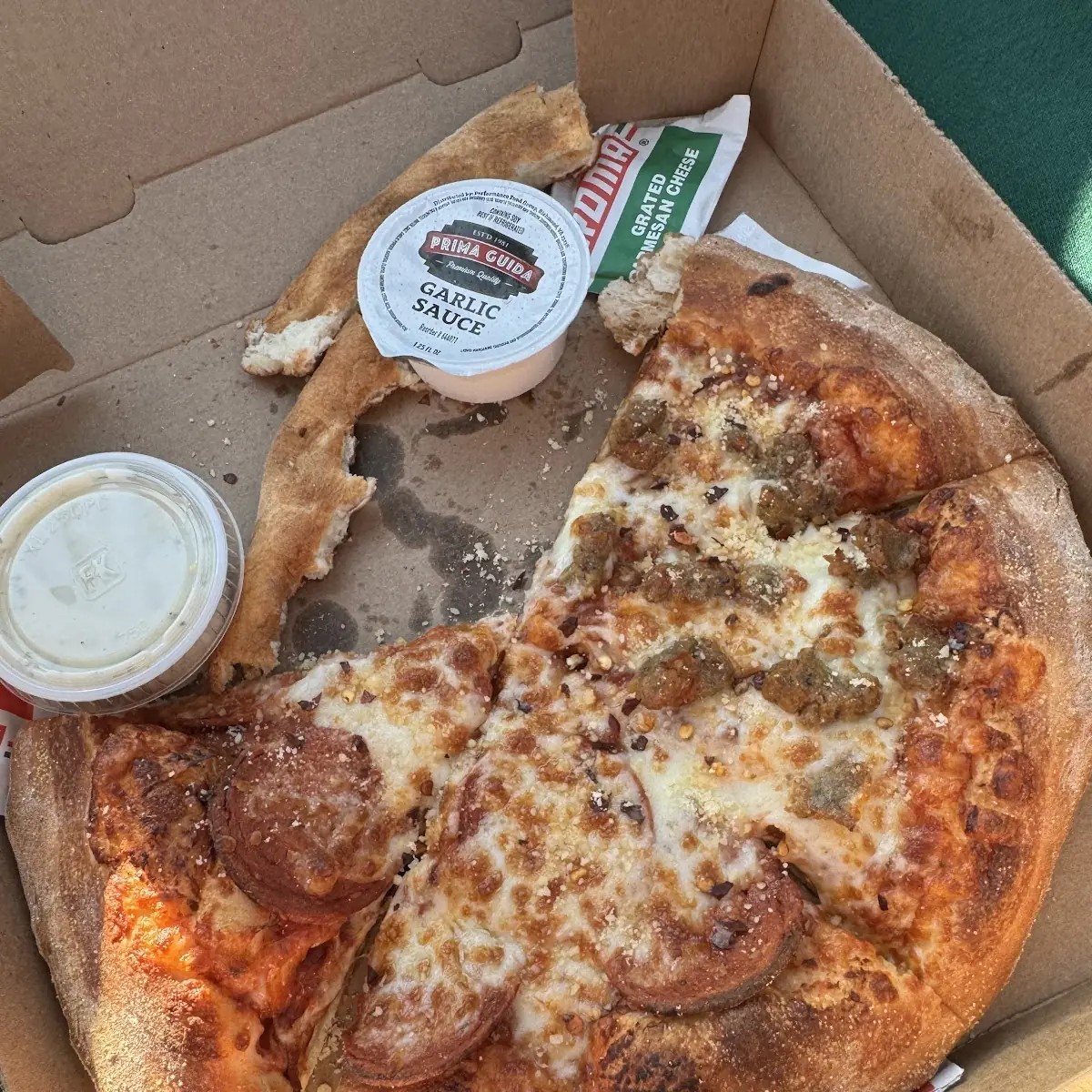 Sausage and Pepperoni Pizza