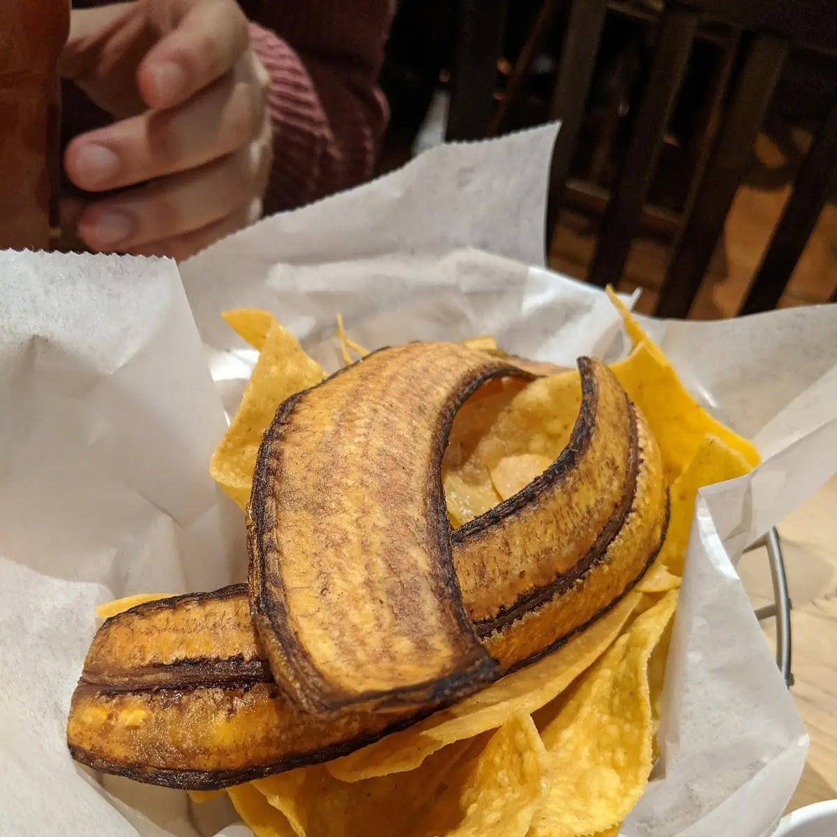 Tortilla Chips and Fried Plantain