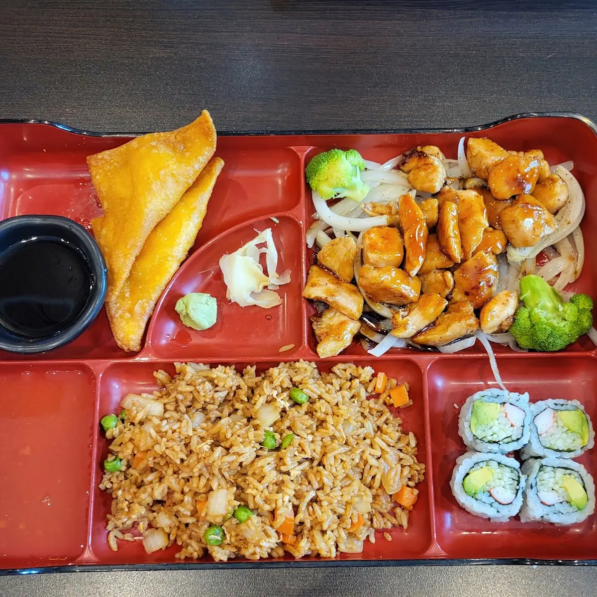 Bento Box with Teriyaki Chicken