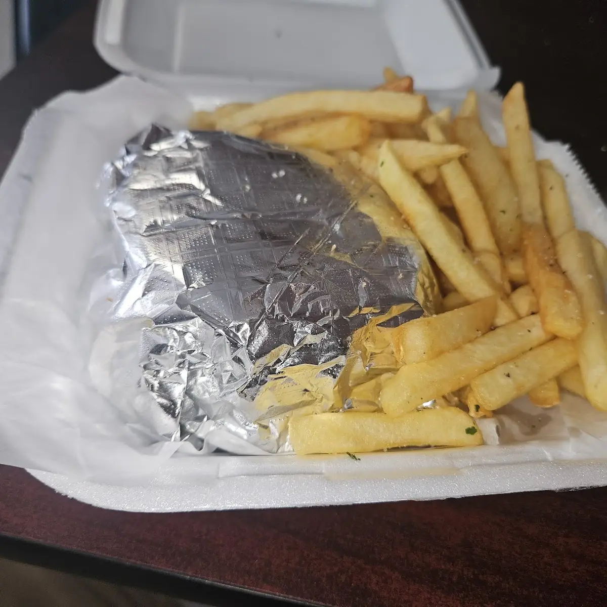 Cod Sandwich and Fries