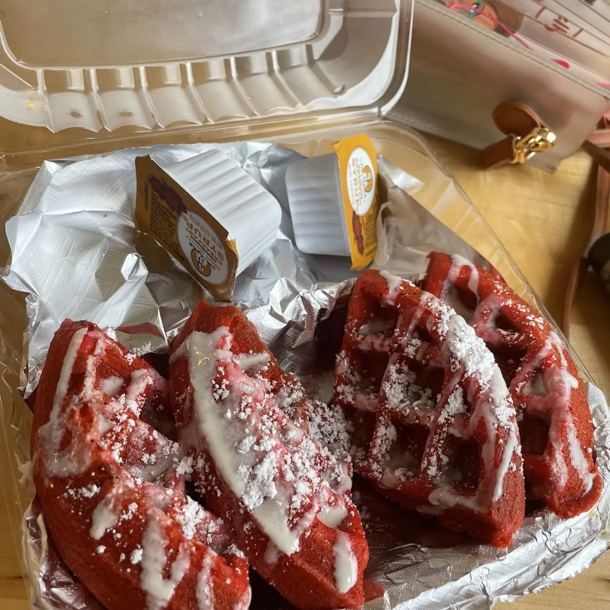 Red Velvet Cake Waffle