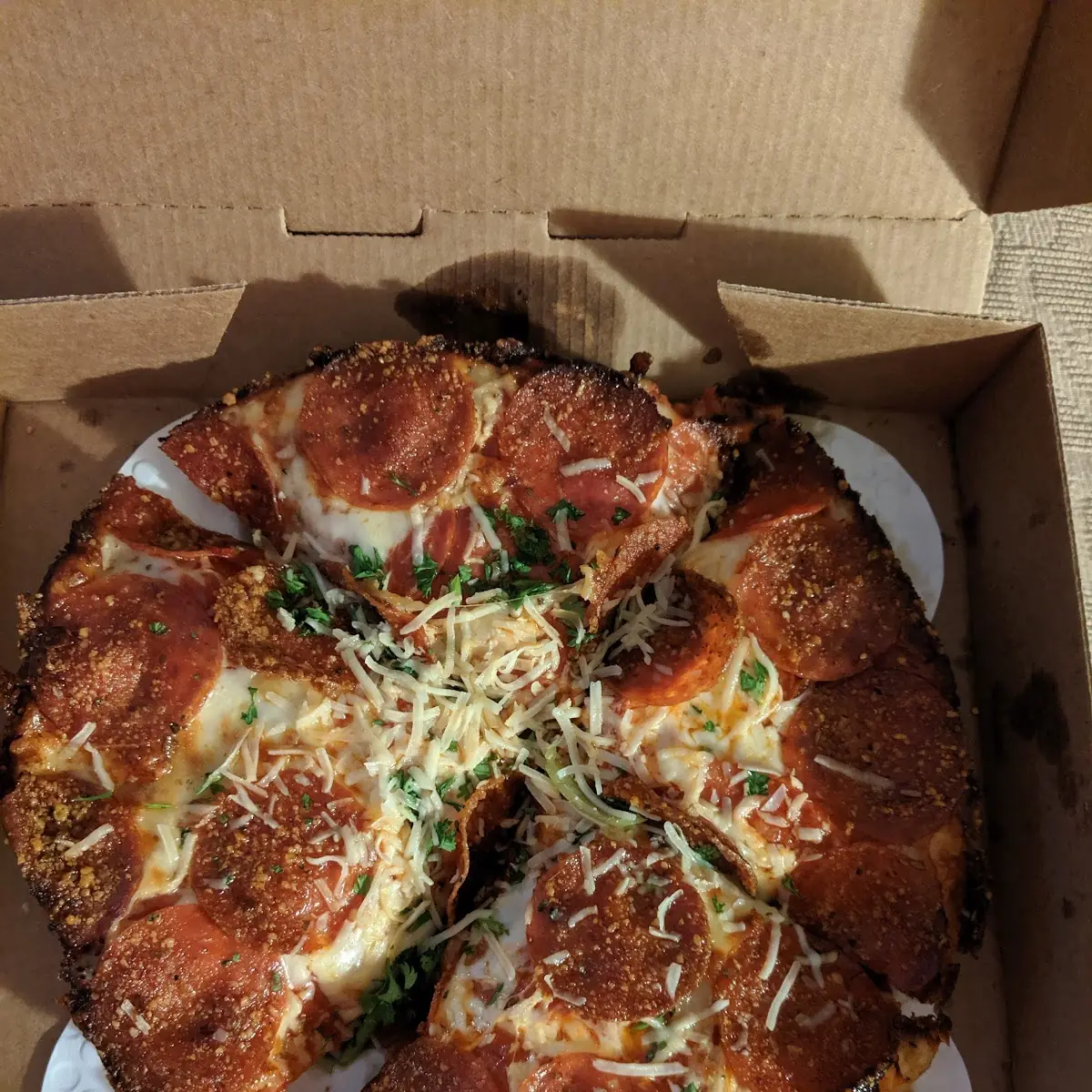 Chicago Style Deep Dish Pepperoni Pizza