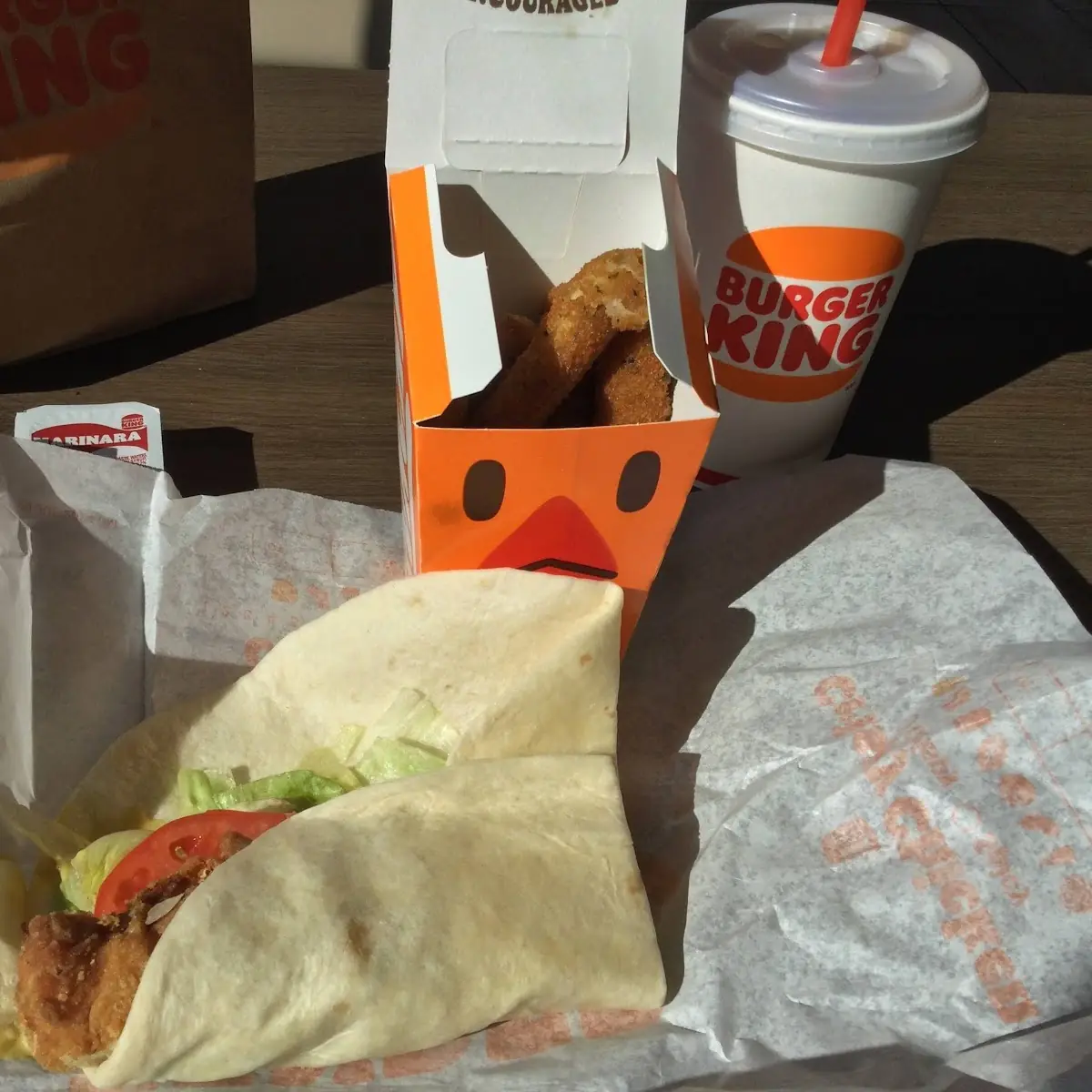 Royal Crispy Honey Mustard Wrap & Mozzarella Sticks