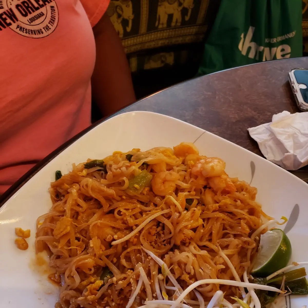 Pad Thai with Chicken and Shrimp