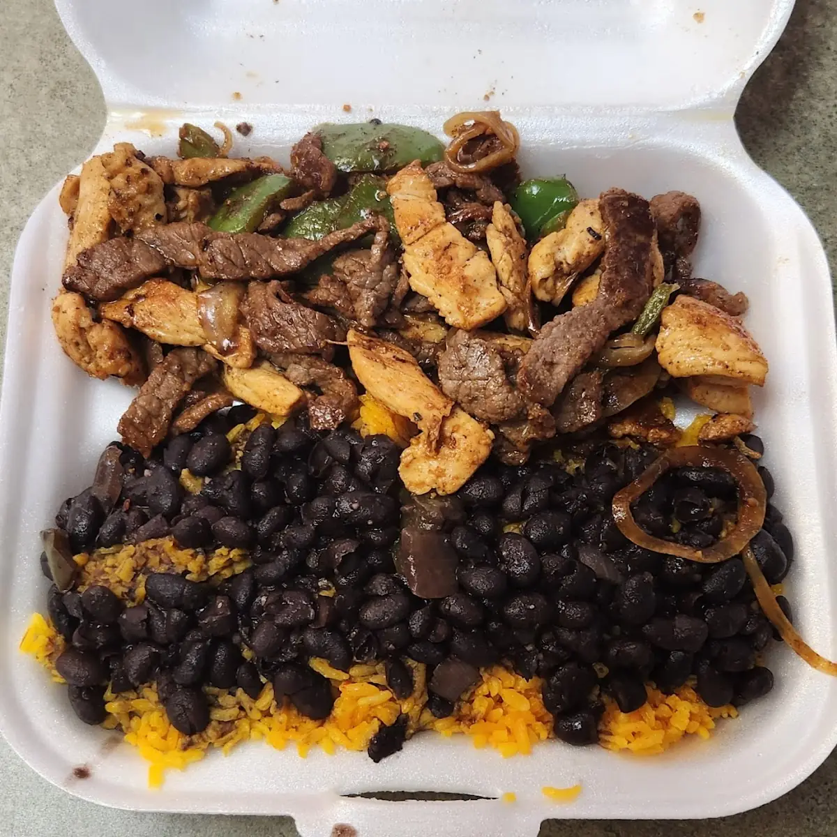 Rice Beans Shredded Beef Plantain