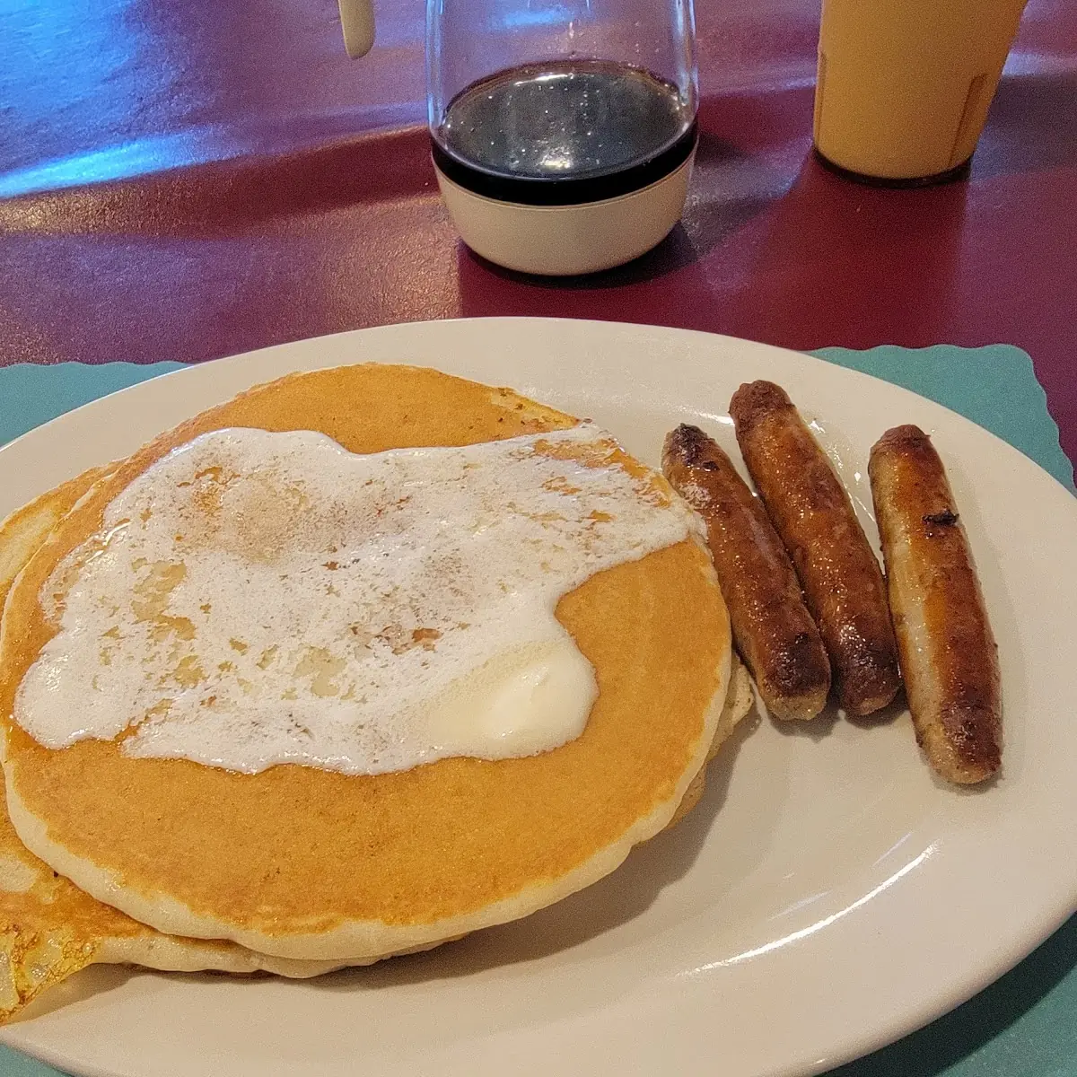 Buttermilk Pancakes and Sausage Links