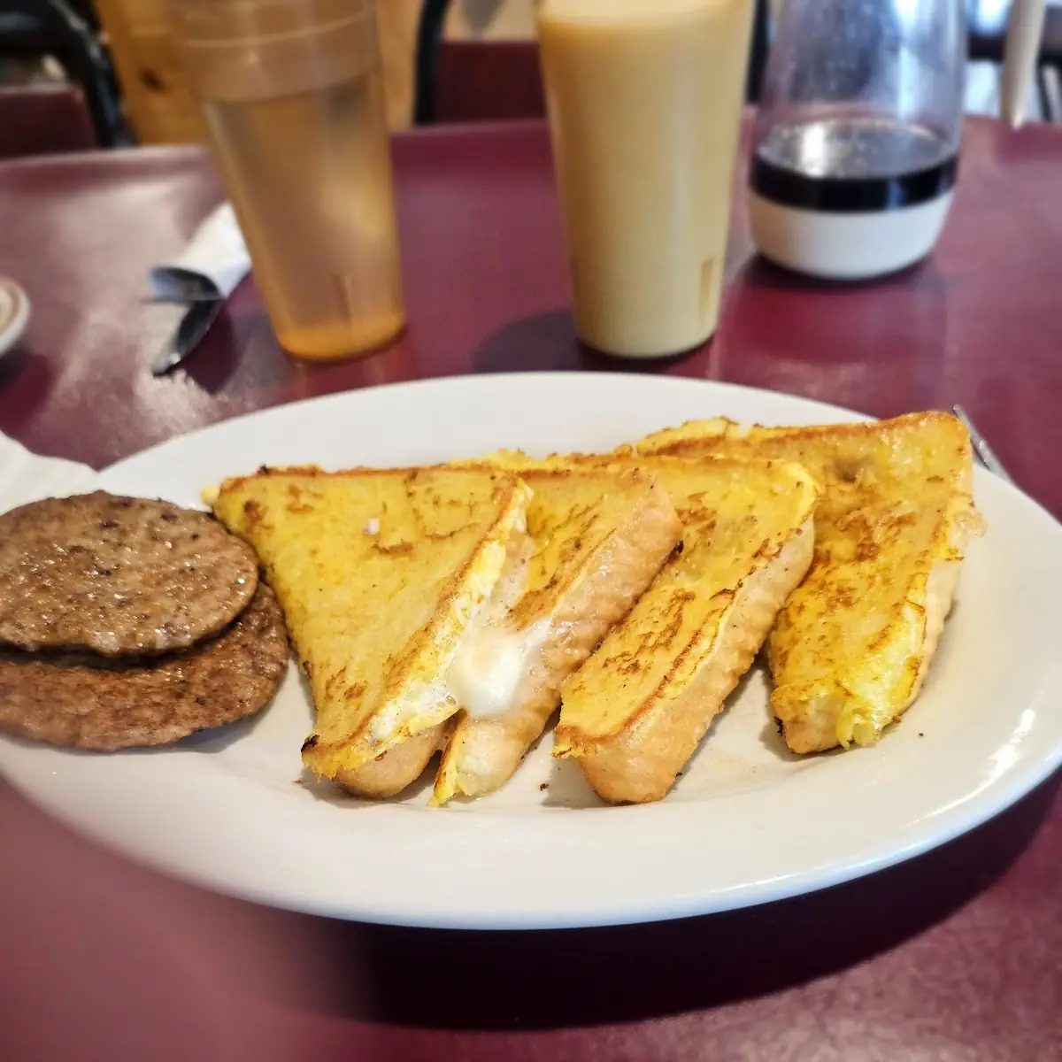 French Toast and Sausage Patties