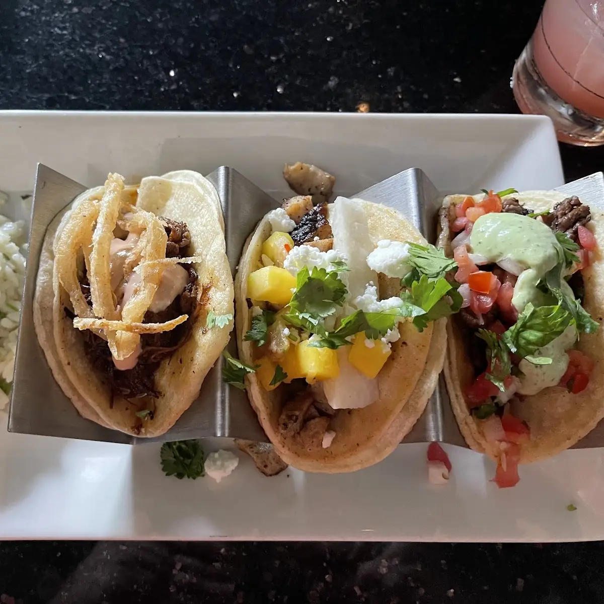Street Taco Trio with Black Beans