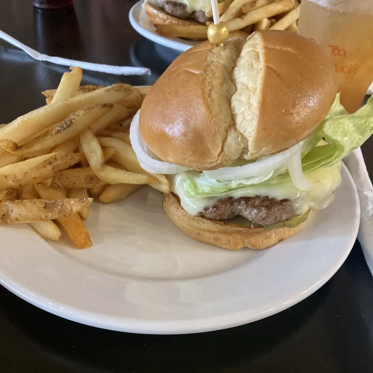 Cheese Burger Plate